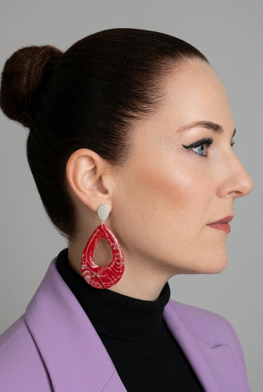 Statement Oorbellen Ruby Muse