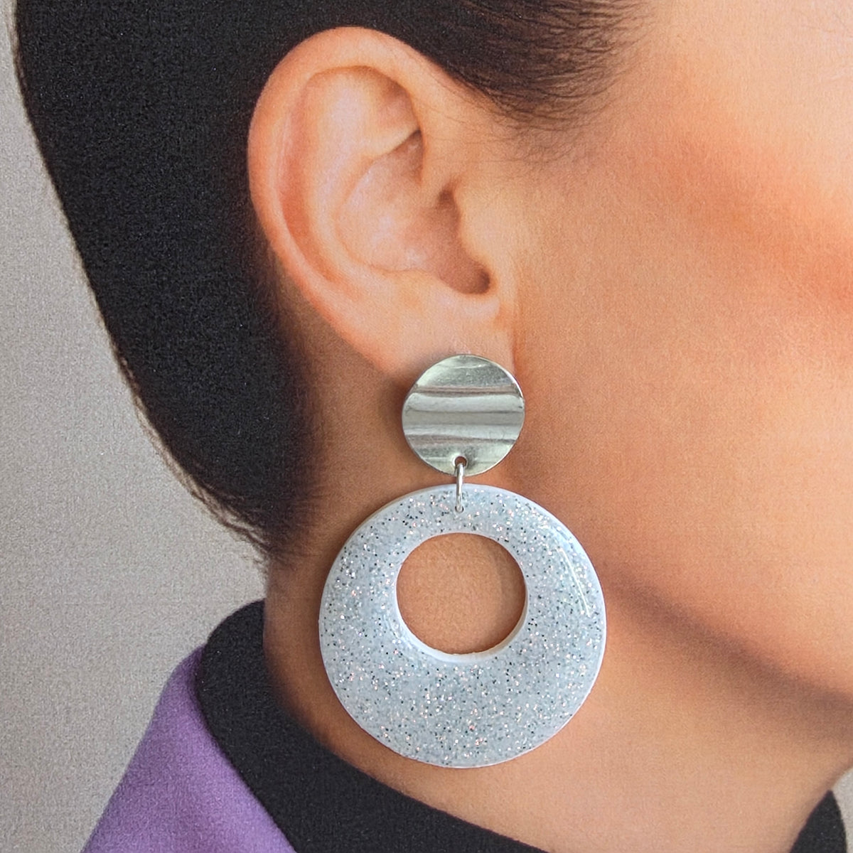 Statement Oorbellen Snow Sparkle