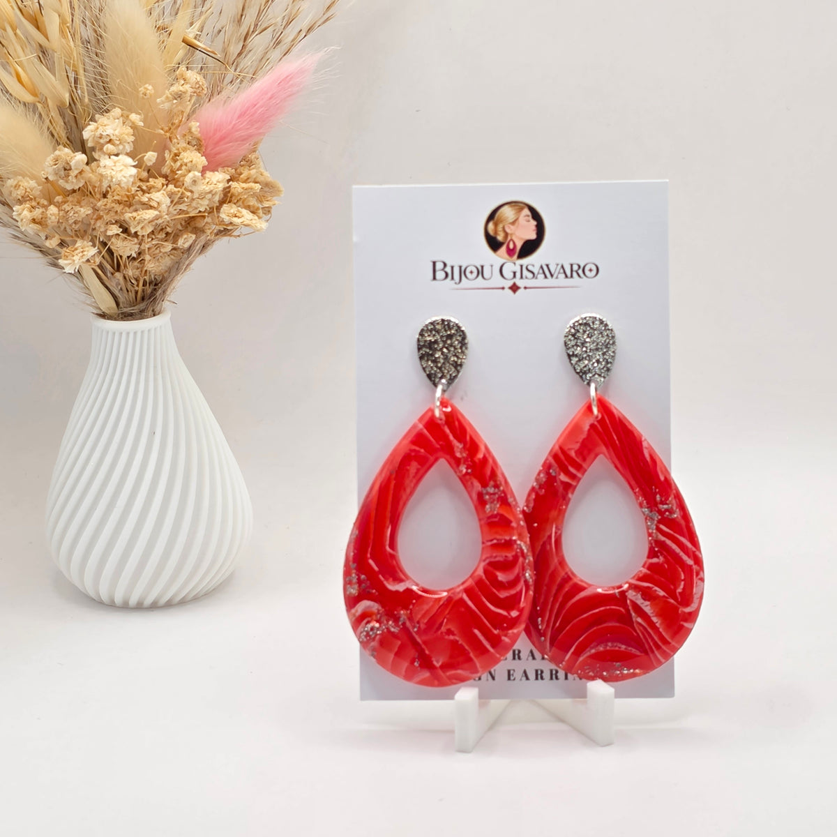Statement Oorbellen Ruby Muse