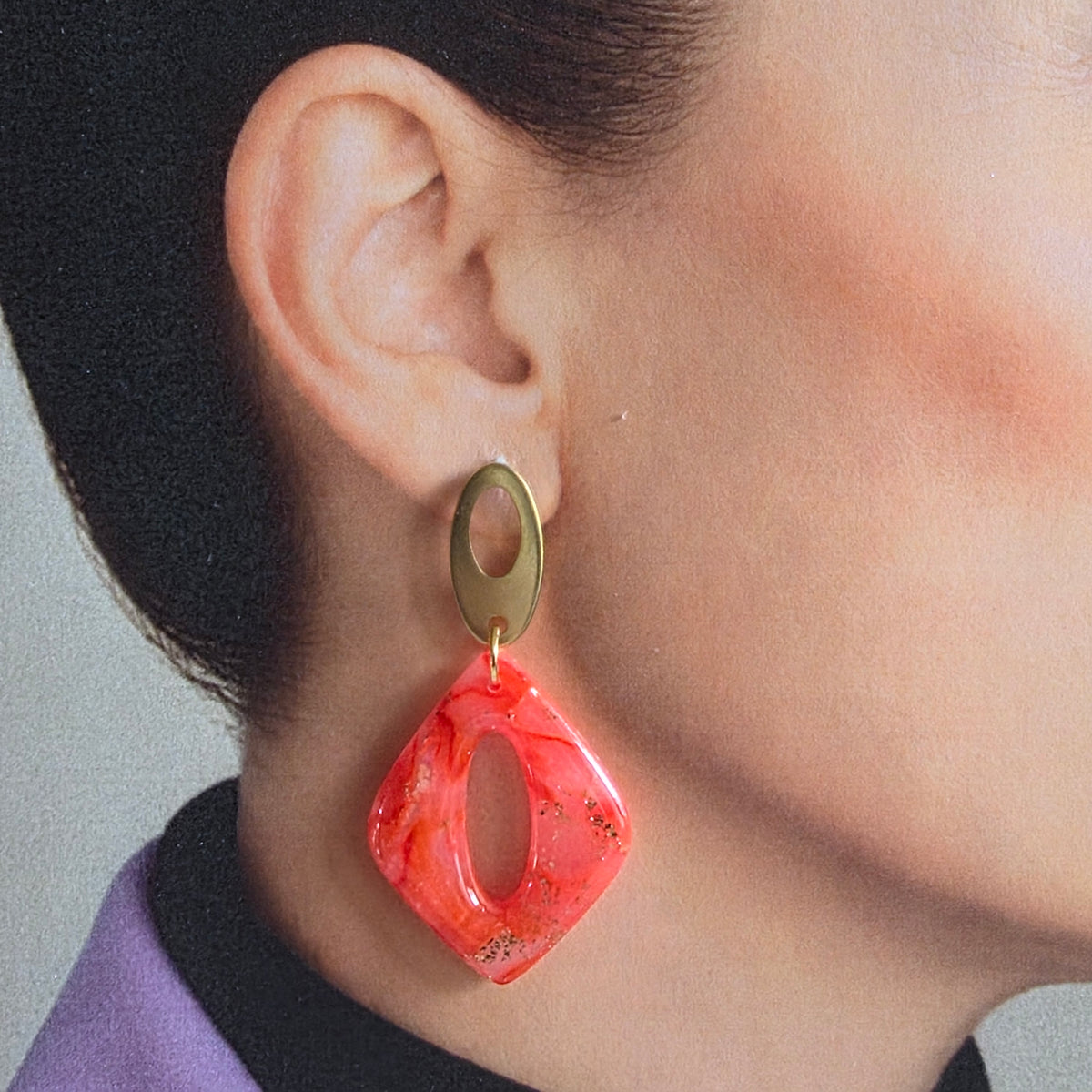 Statement Oorbellen Ruby
