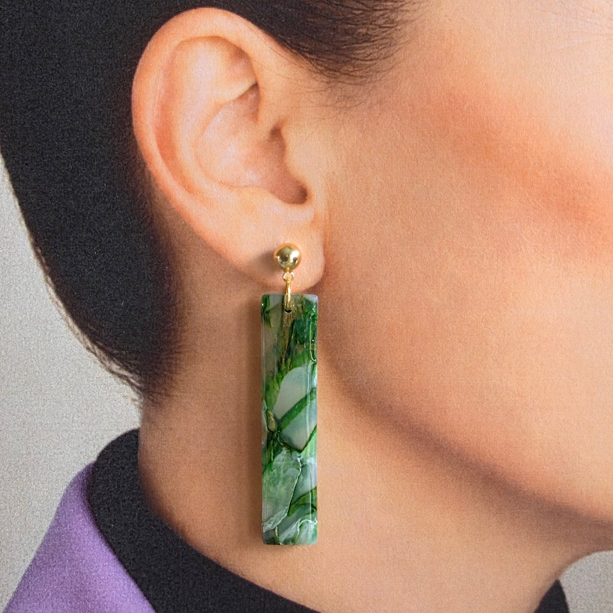 Statement Oorbellen Linea Verde