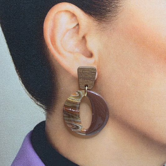 Statement Oorbellen Amber Balance