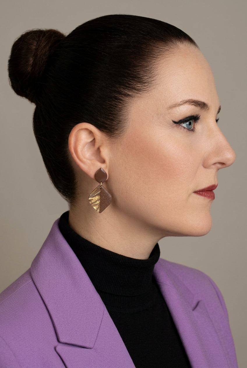 Statement Oorbellen Amber Duo
