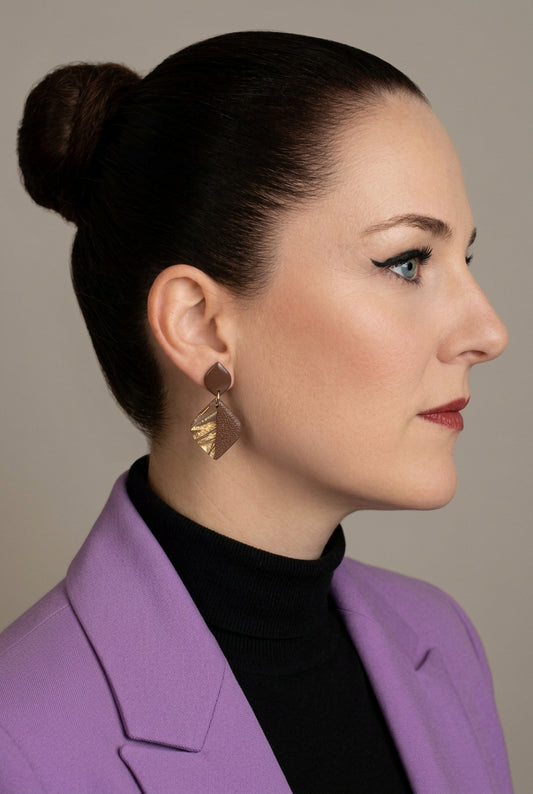Statement Oorbellen Amber Duo
