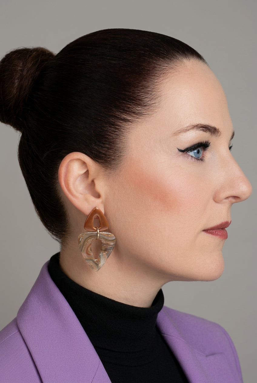 Statement Oorbellen Amber Flame
