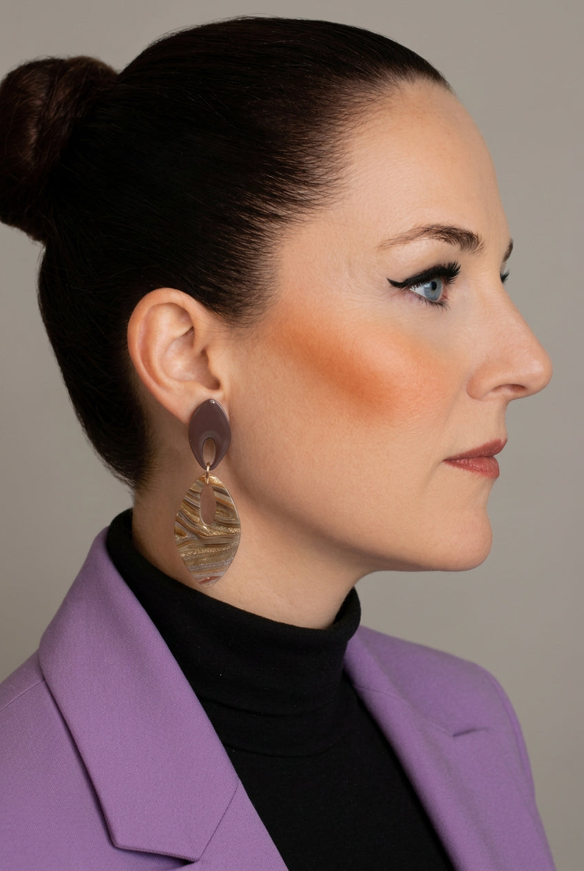Statement Oorbellen Amber Elegance