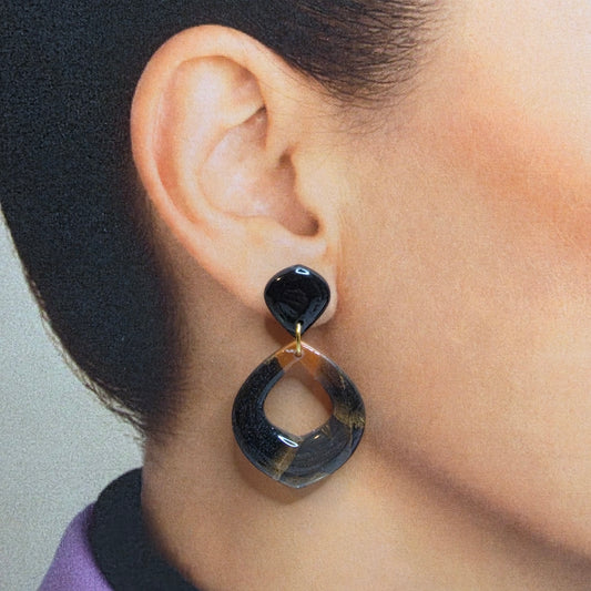 Statement Oorbellen Amber Noir