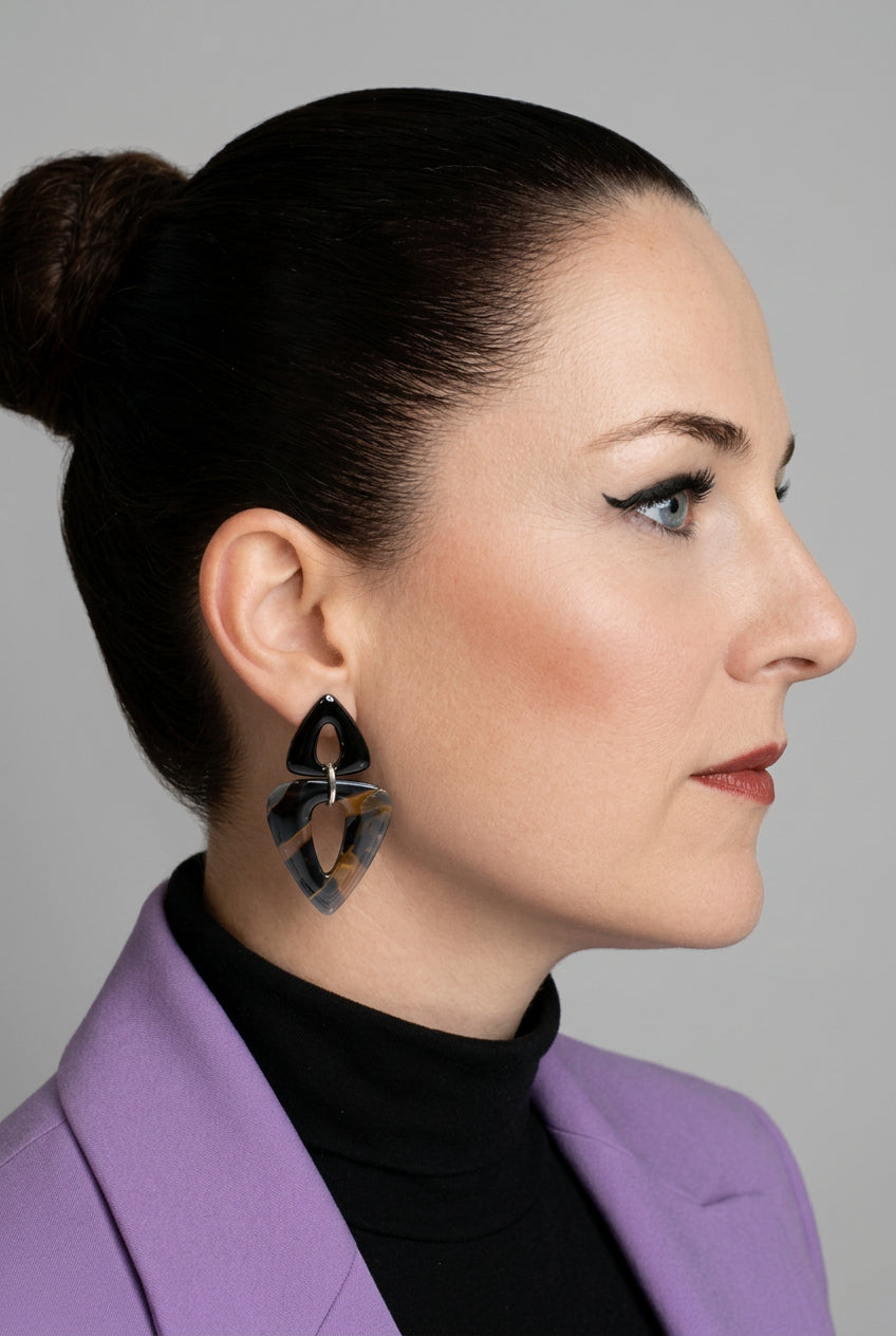 Statement Oorbellen Midnight Copper
