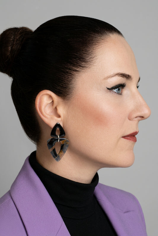 Statement Oorbellen Midnight Copper