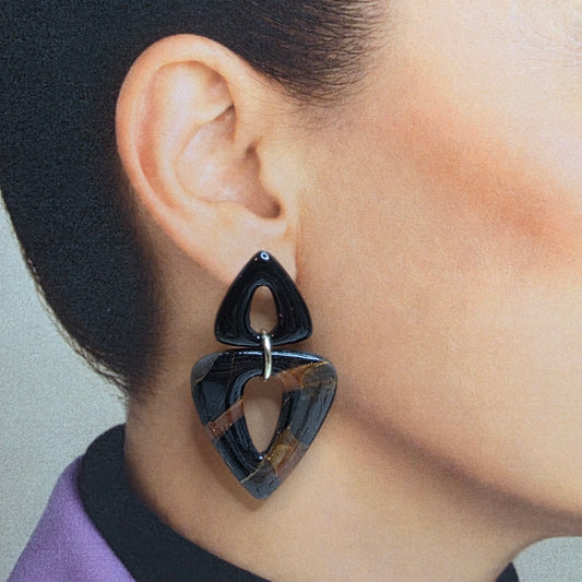 Statement Oorbellen Midnight Copper