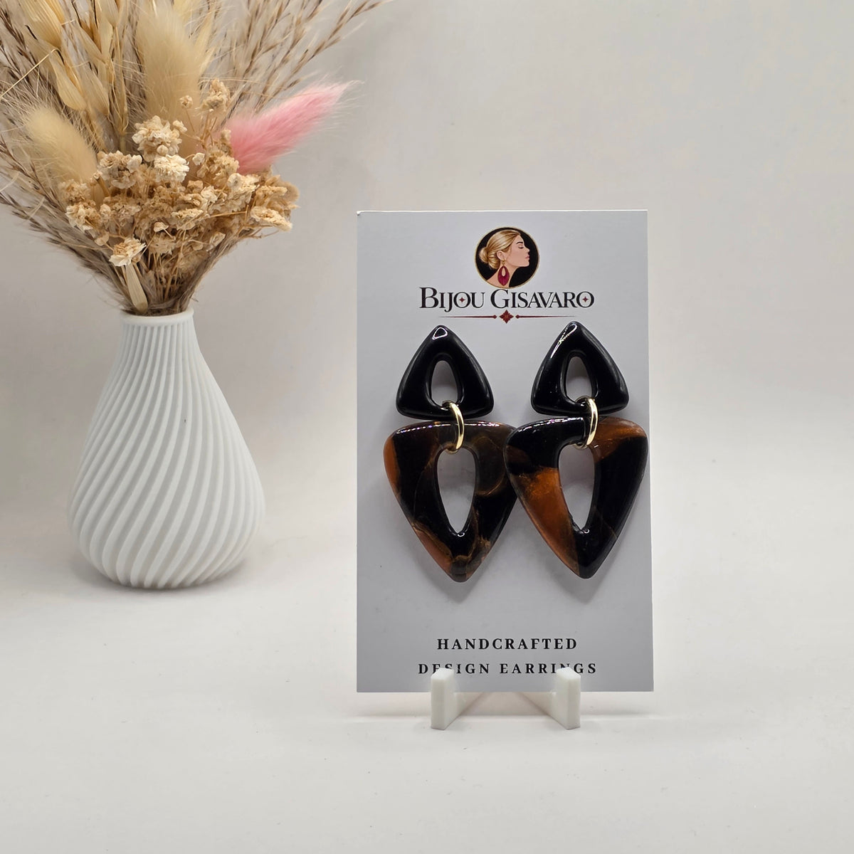 Statement Oorbellen Midnight Copper