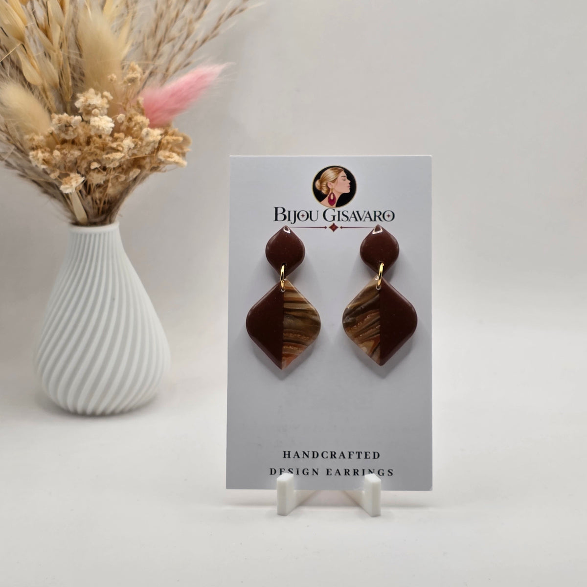 Statement Oorbellen Amber Duo