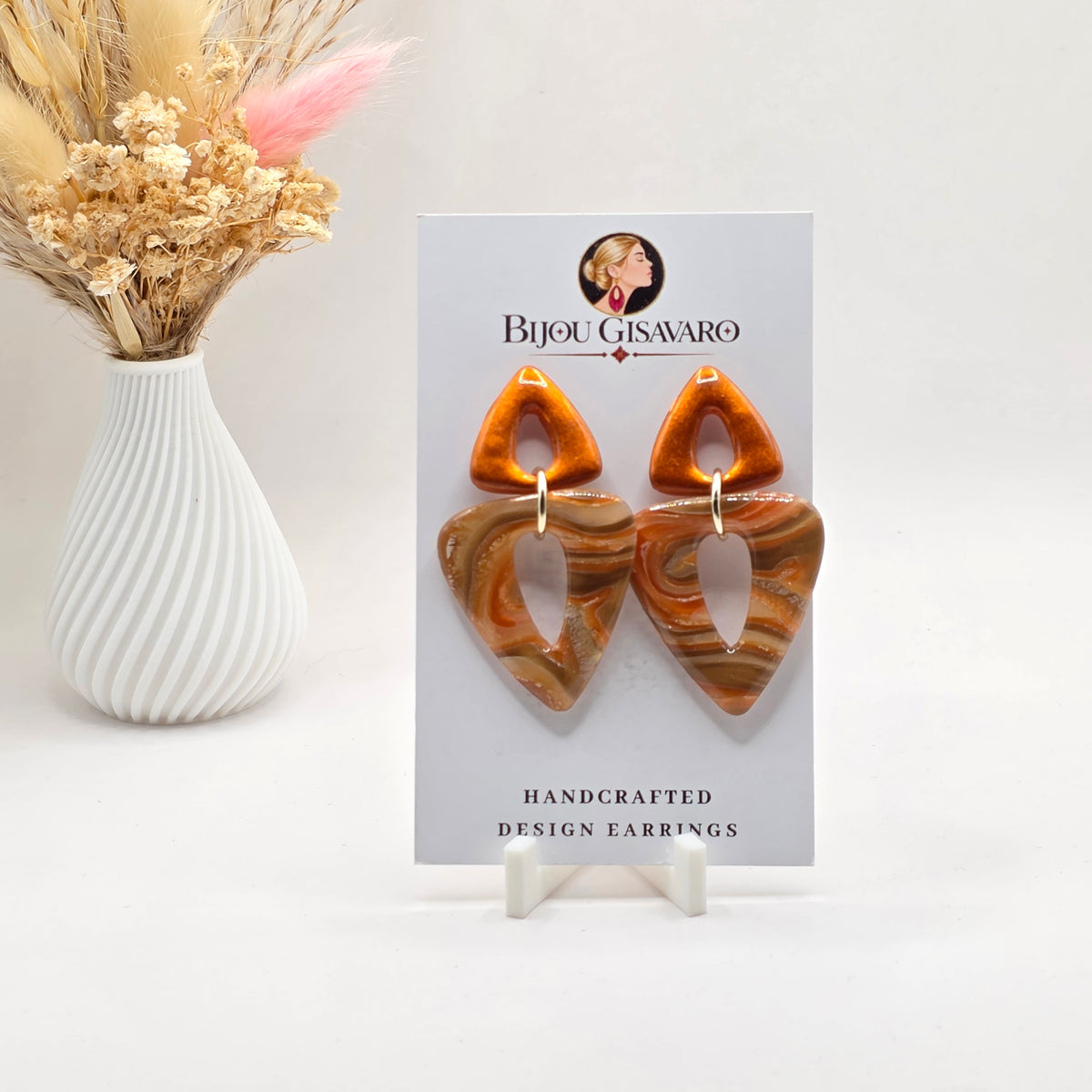 Statement Oorbellen Amber Flame