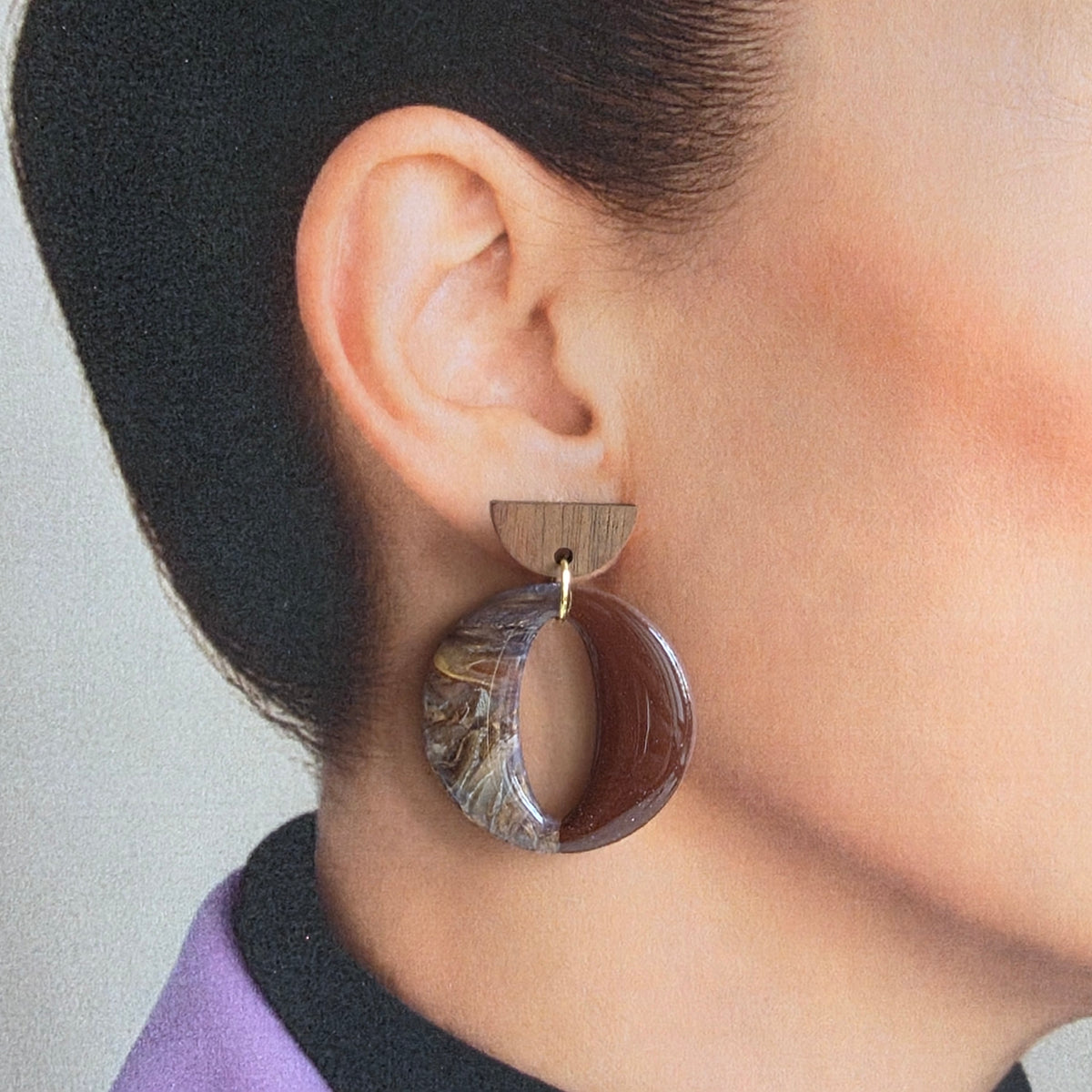 Statement Oorbellen Mocha Moon