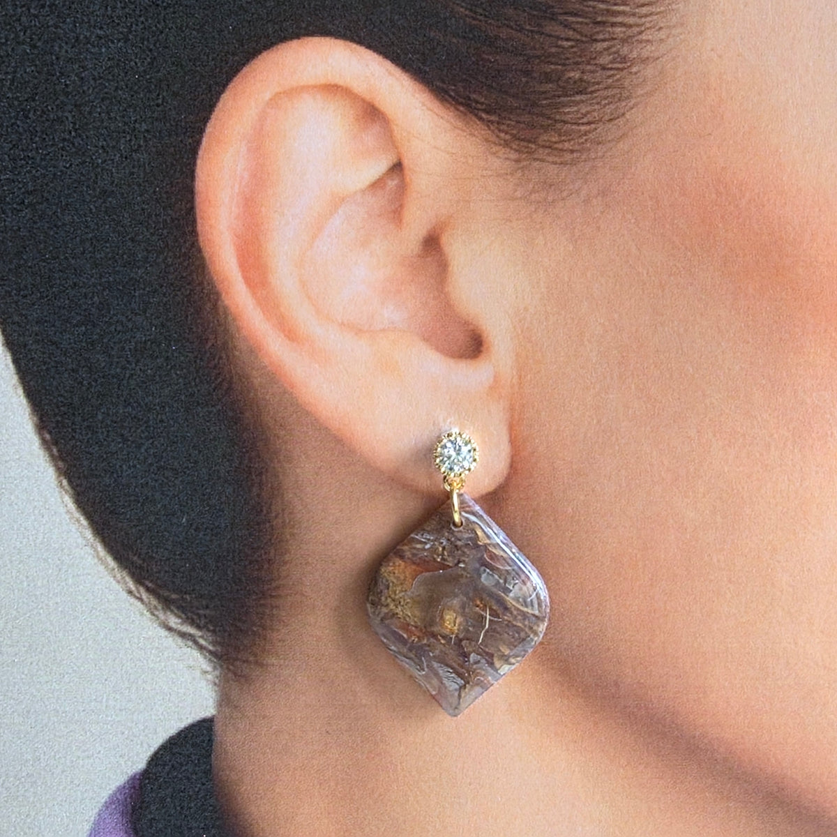 Statement Oorbellen Bronze Spark