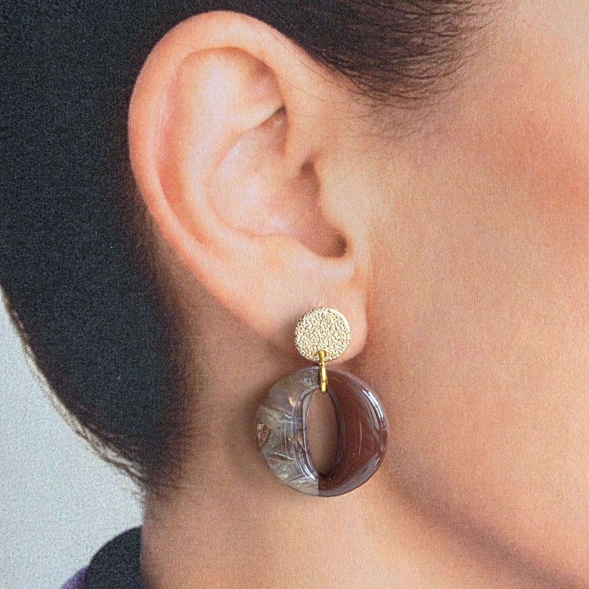 Statement Oorbellen Mocha Glow