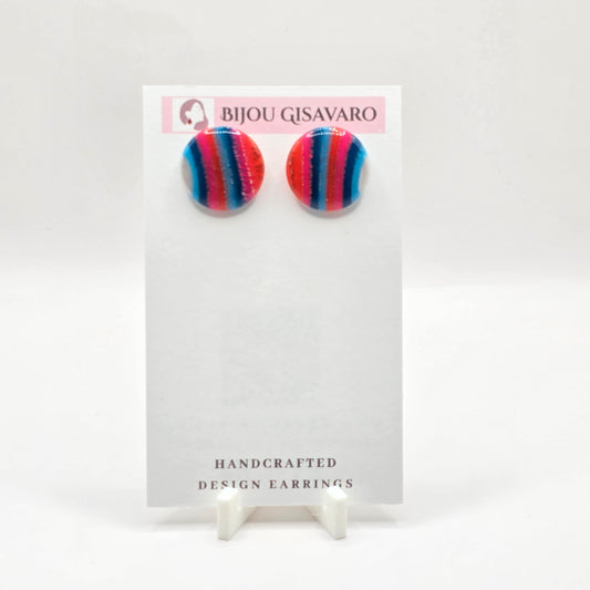 Candy Stripe Studs