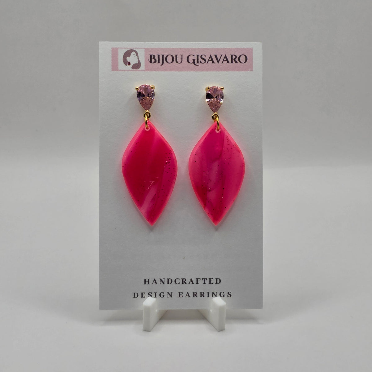 Statement Oorbellen Fuchsia Spark