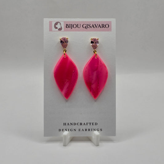 Statement Oorbellen Fuchsia Spark