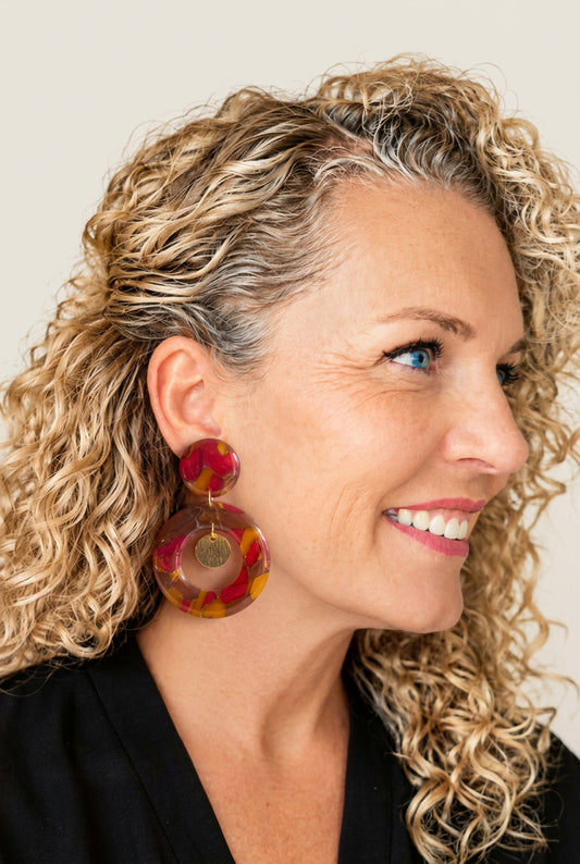 Statement Oorbellen Amberglow