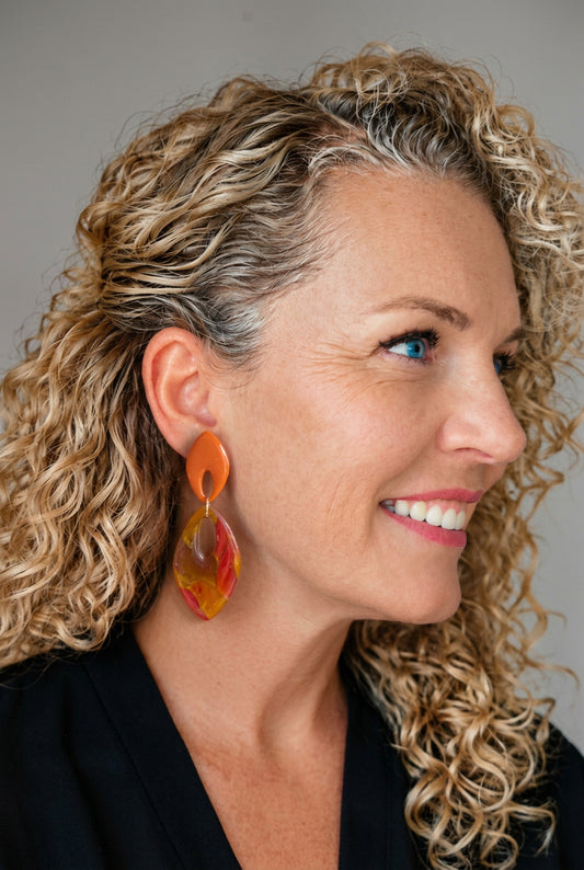 Statement Oorbellen Autumn Flame