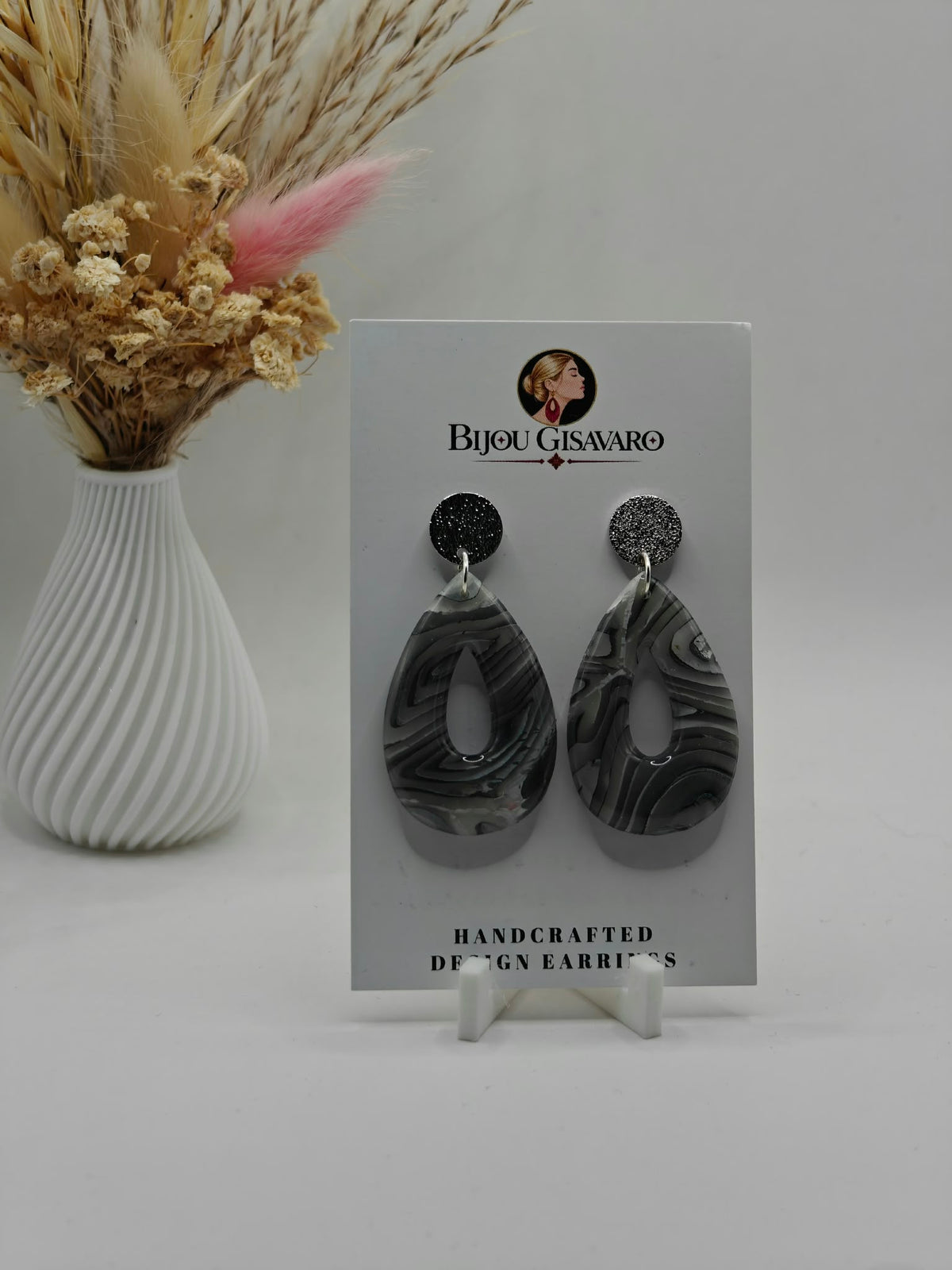 Statement Oorbellen Silver Mist
