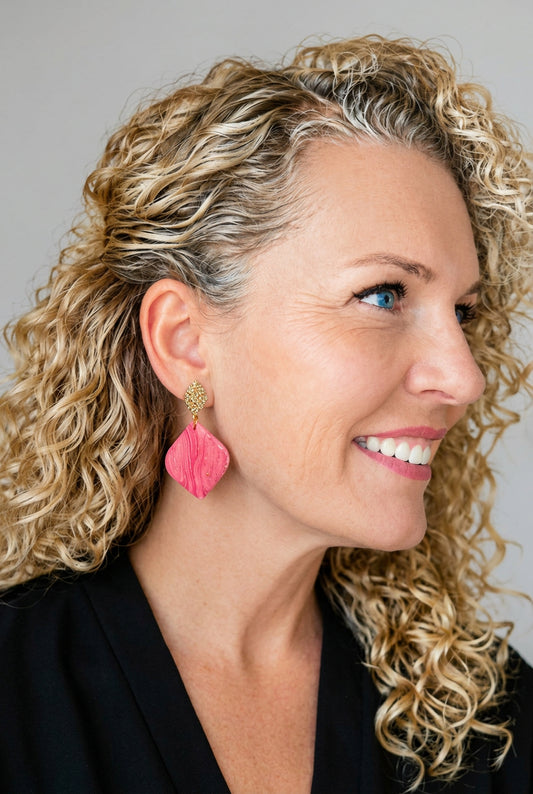 Statement Oorbellen Rosa – Roze