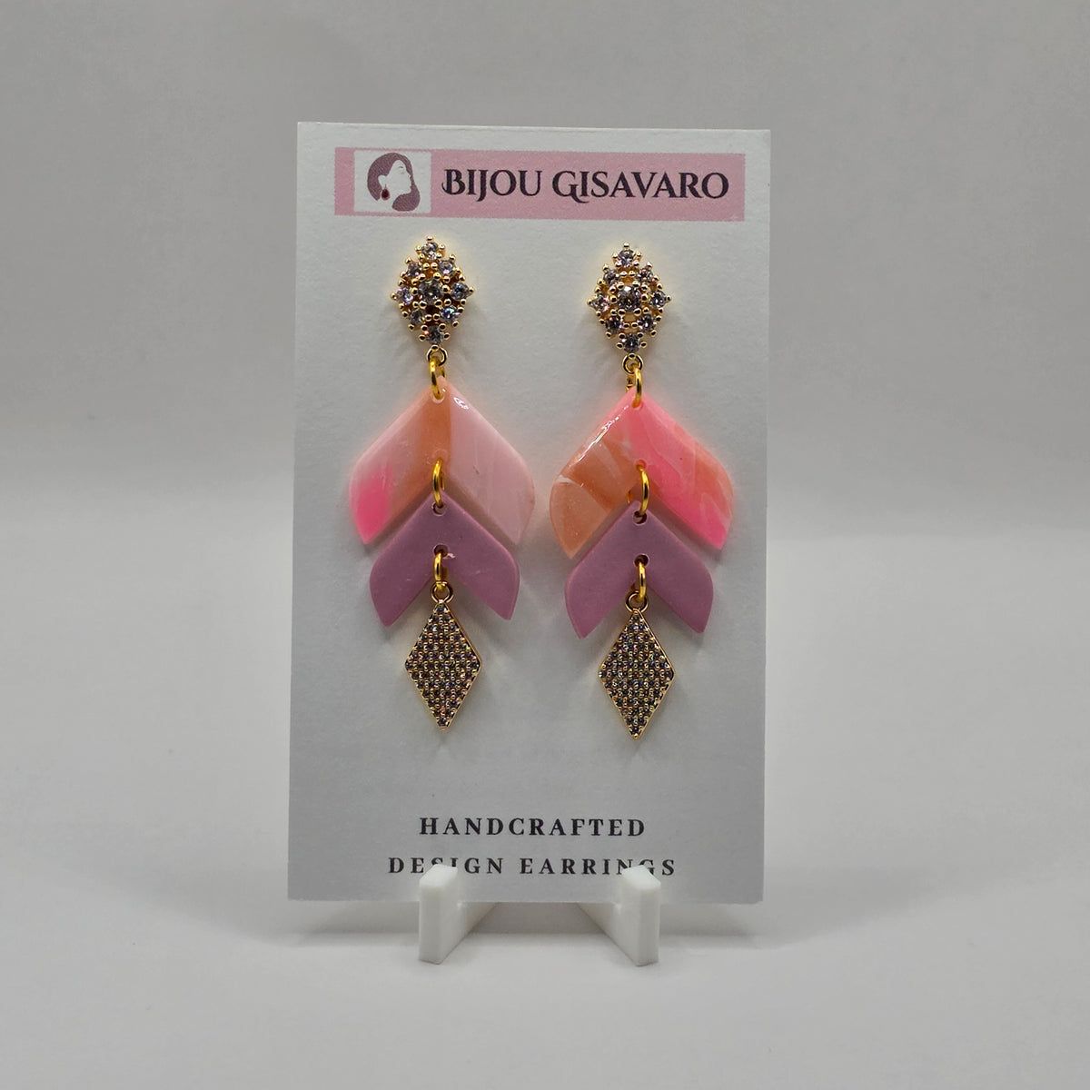 Statement Oorbellen Pink Mirage