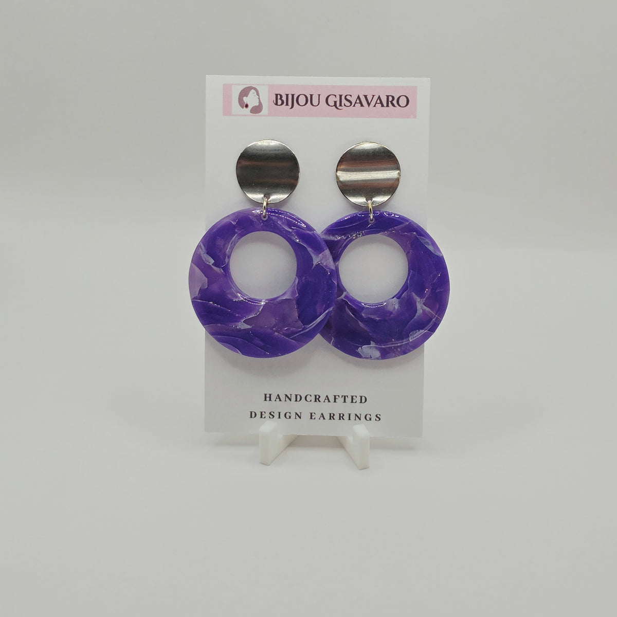 Statement Oorbellen Violet