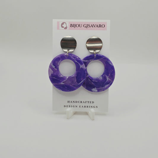 Statement Oorbellen Violet