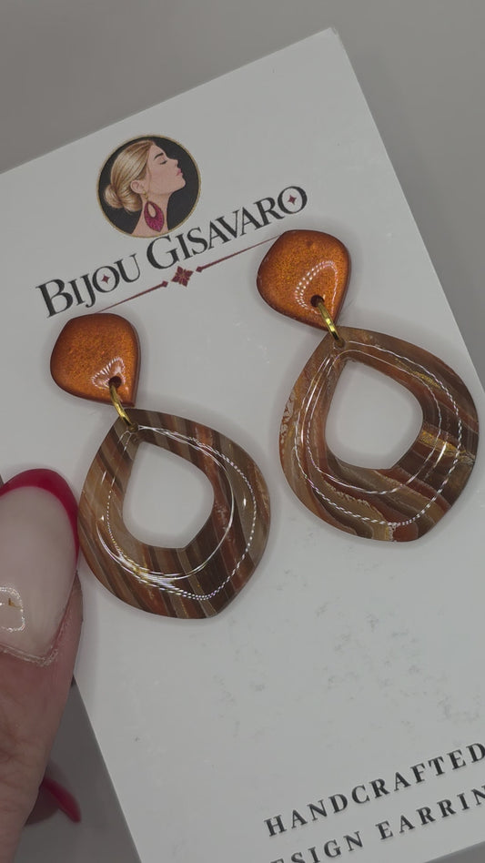 Statement Oorbellen Amber Drop