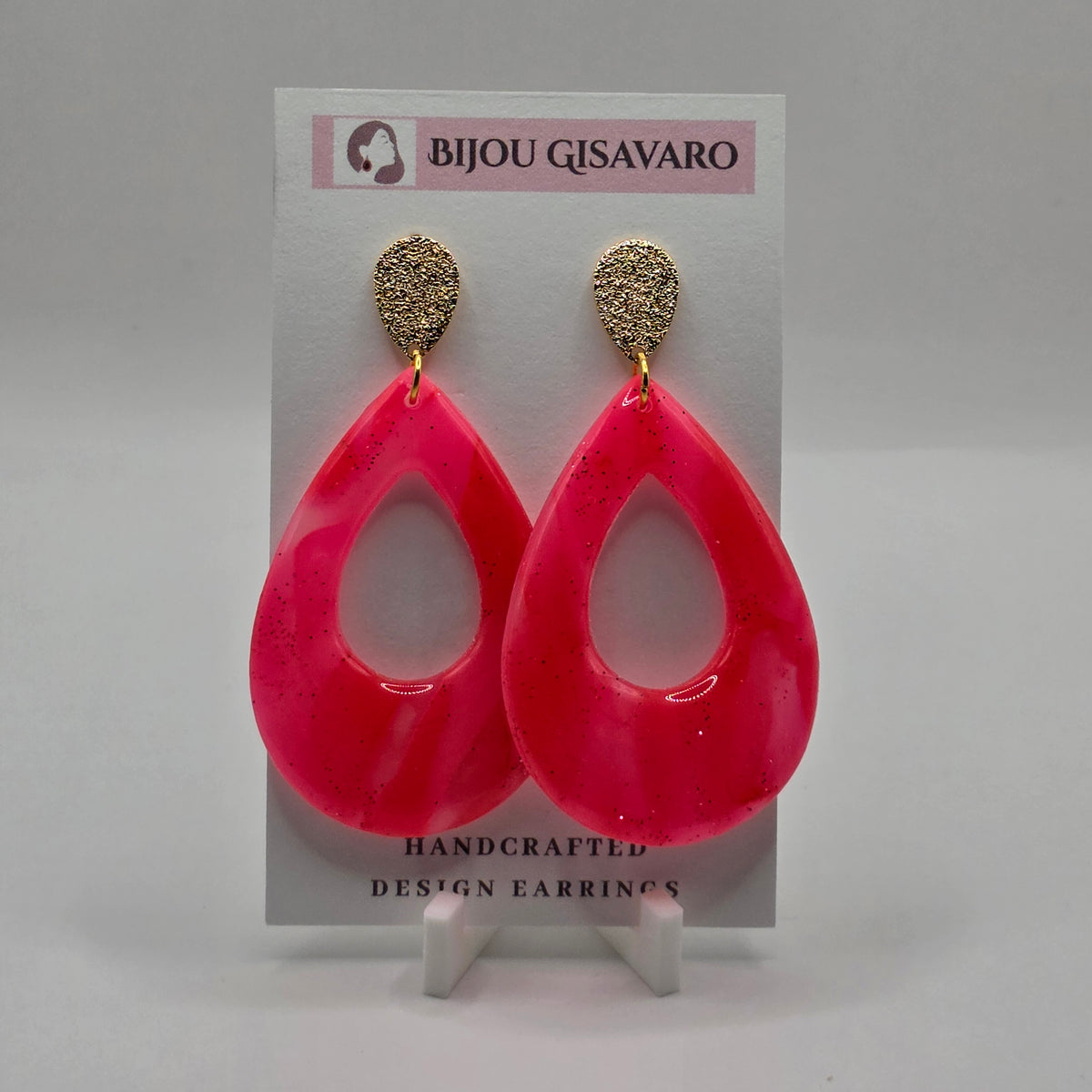 Statement Oorbellen Coral Sunrise