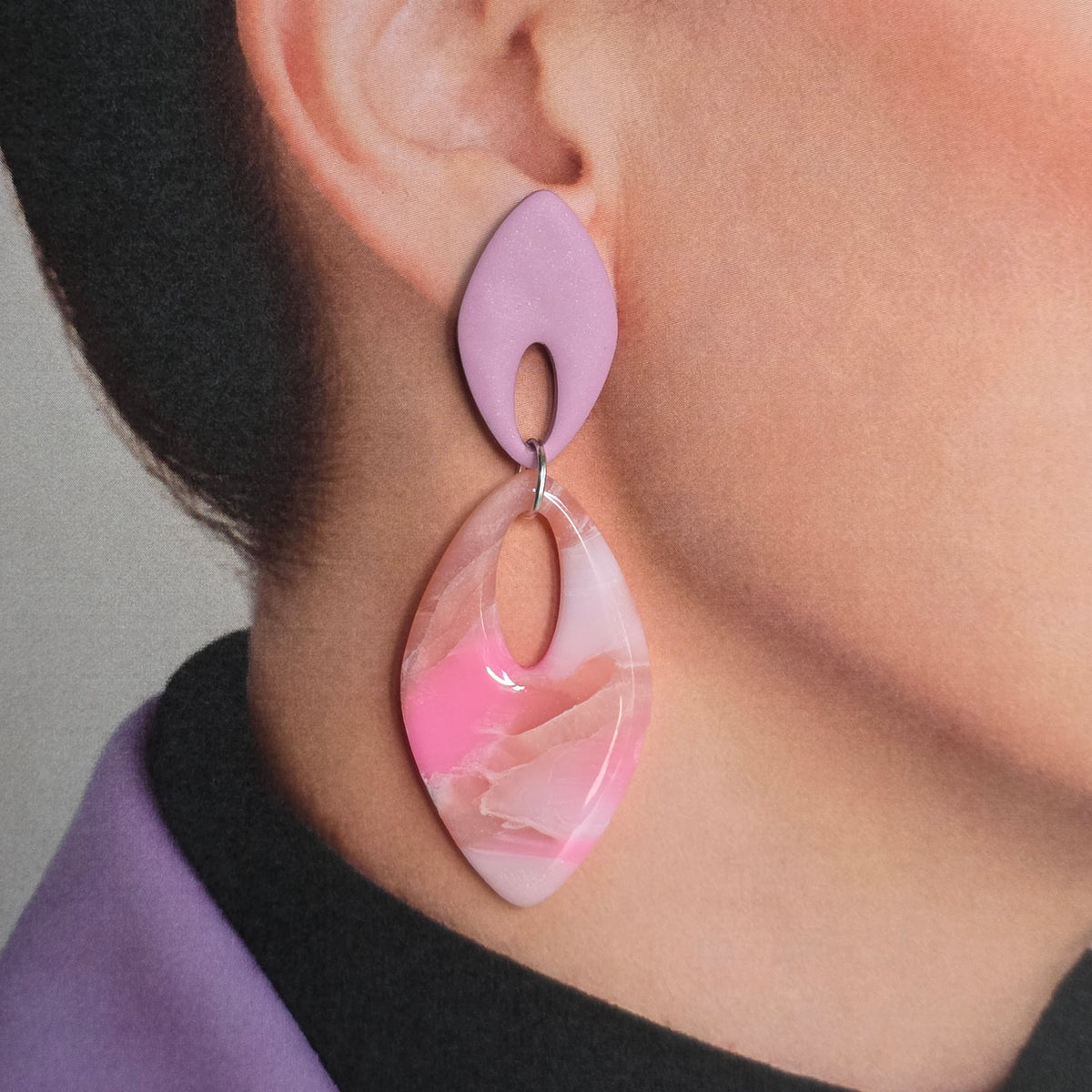 Statement Oorbellen Rosé Charm