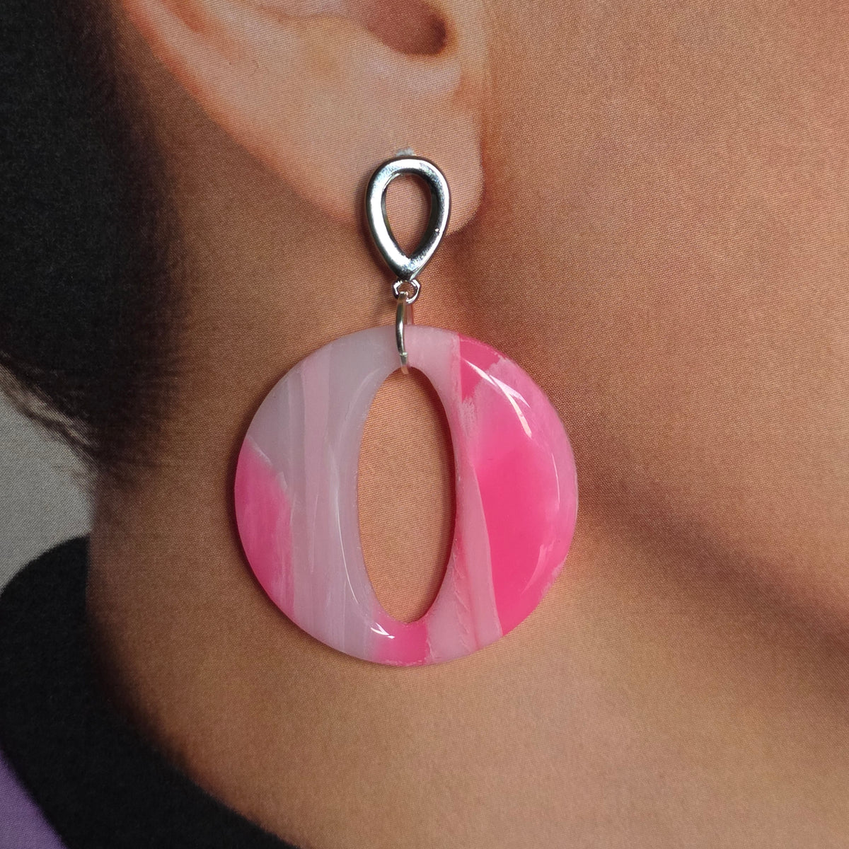 Statement Oorbellen Rosé Glow